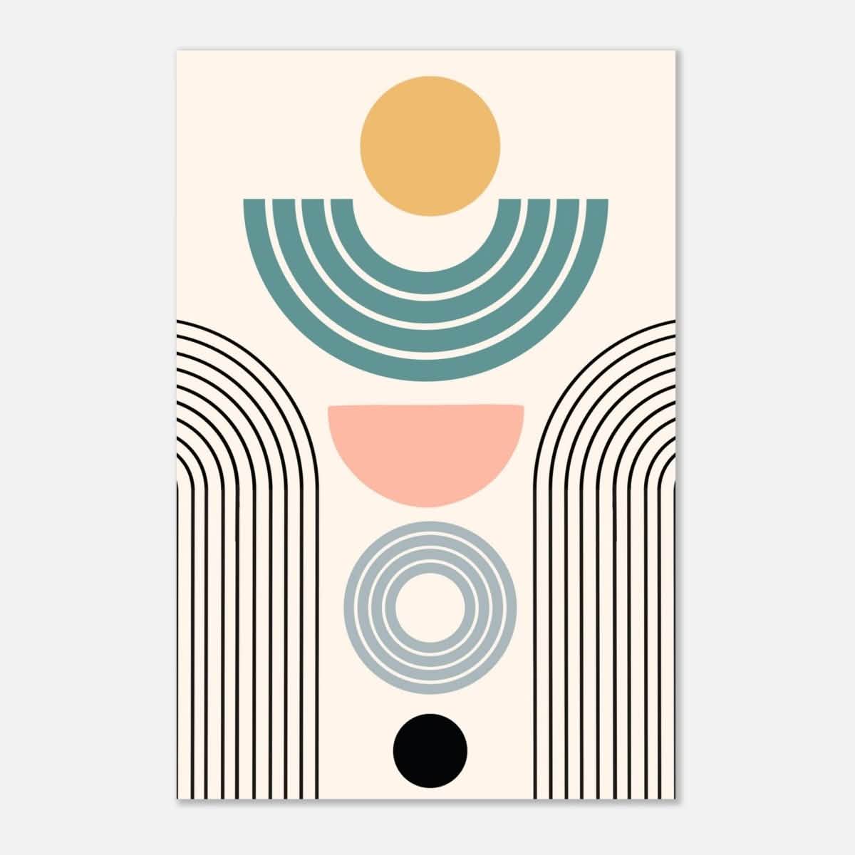 Da Vinci Wall art Print | Geometric Modern Minimalist wall art print | Bohemian - Aluminum Print - 30x45 cm / 12x18″ -