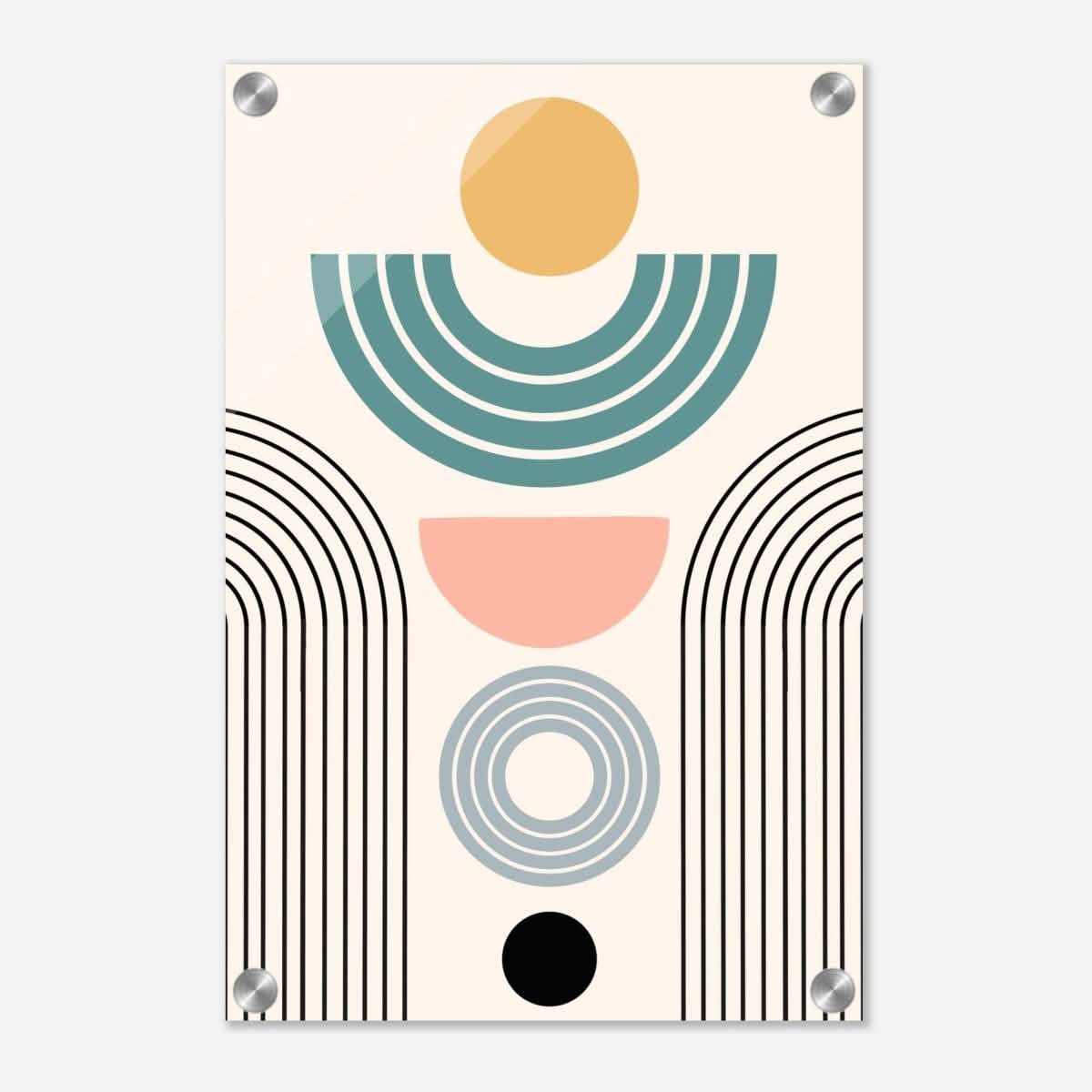 Da Vinci Wall art Print | Geometric Modern Minimalist wall art print | Bohemian - Acrylic Print - 30x45 cm / 12x18″ -