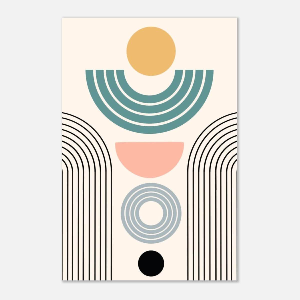 Da Vinci Wall art Print | Geometric Modern Minimalist wall art print | Bohemian - Aluminum Print - 40x60 cm / 16x24″ -