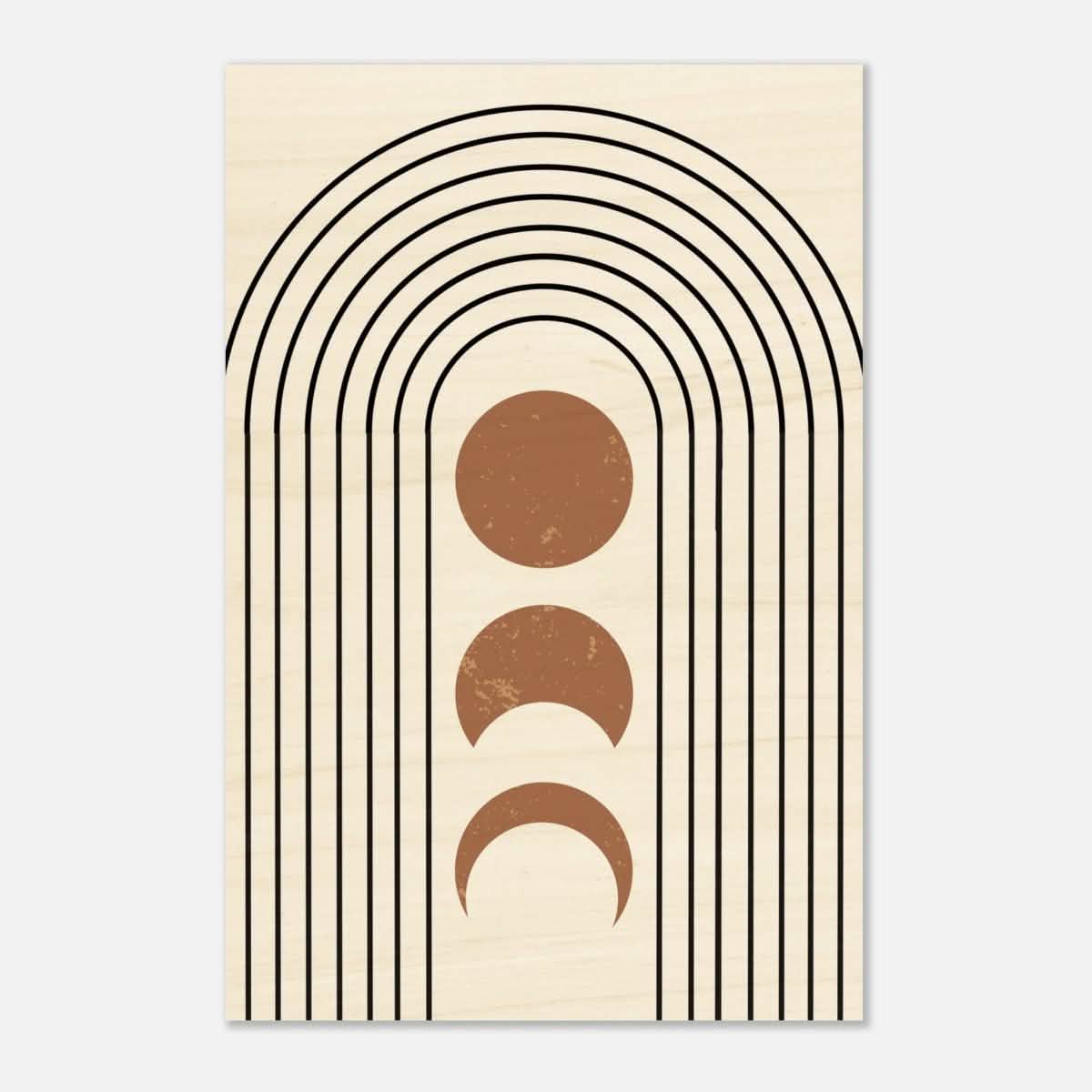 Da Vinci Wall art Print | Geometric Modern Minimalist wall art print | Bohemian - Wood Prints - 60x90 cm / 24x36″ - 20 mm