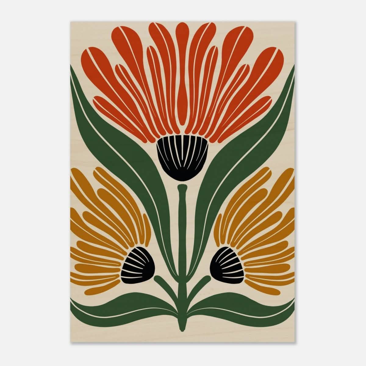 Da Vinci Wall art Print | Geometric Modern Minimalist wall art print | Bohemian - Wood Prints - 70x100 cm / 28x40″ - 10 mm