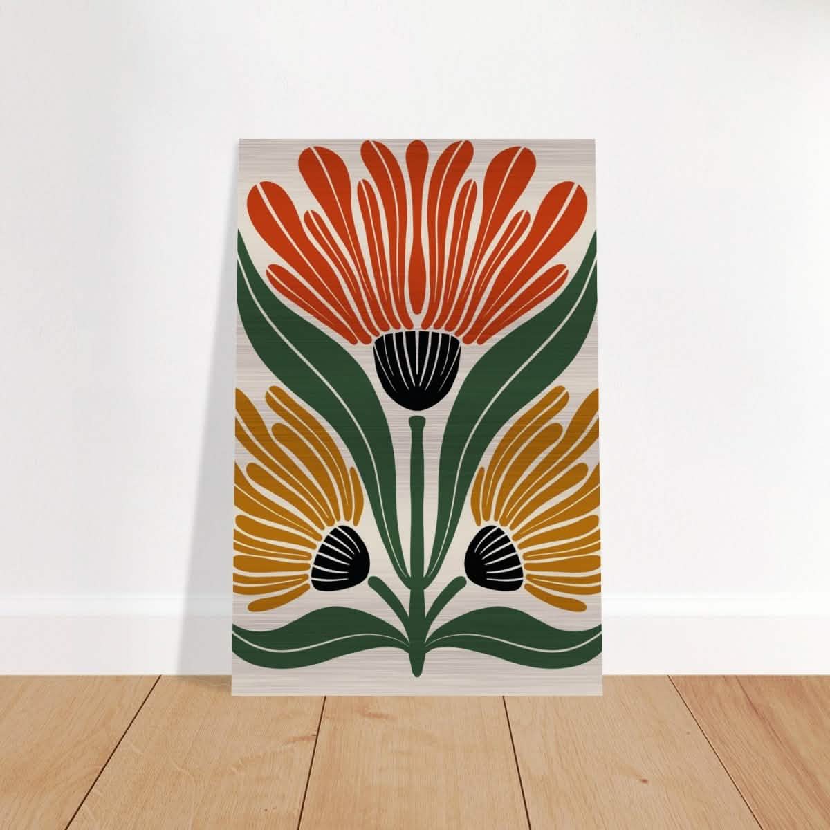 Da Vinci Wall art Print | Geometric Modern Minimalist wall art print | Bohemian - Brushed Aluminum Print - 50x75 cm / 20x30″ -