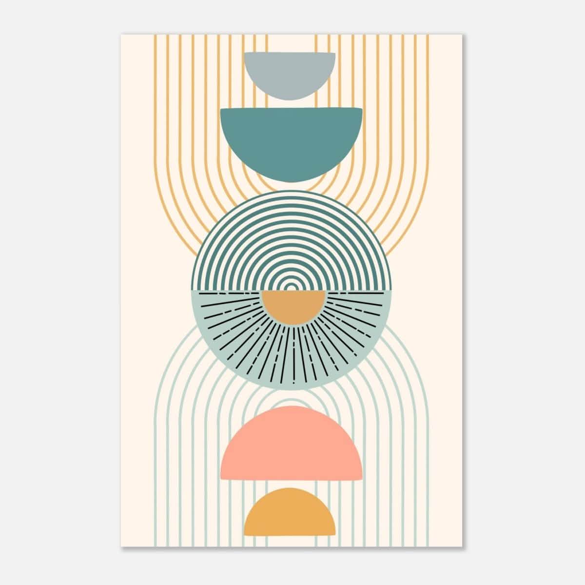 Da Vinci Wall art Print | Geometric Modern Minimalist wall art print | Bohemian - Aluminum Print - 60x90 cm / 24x36″ -