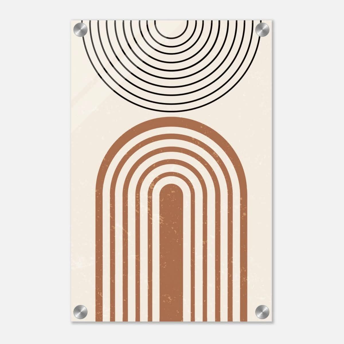 Da Vinci Wall art Print | Geometric Modern Minimalist wall art print | Bohemian - Acrylic Print - 30x45 cm / 12x18″ -