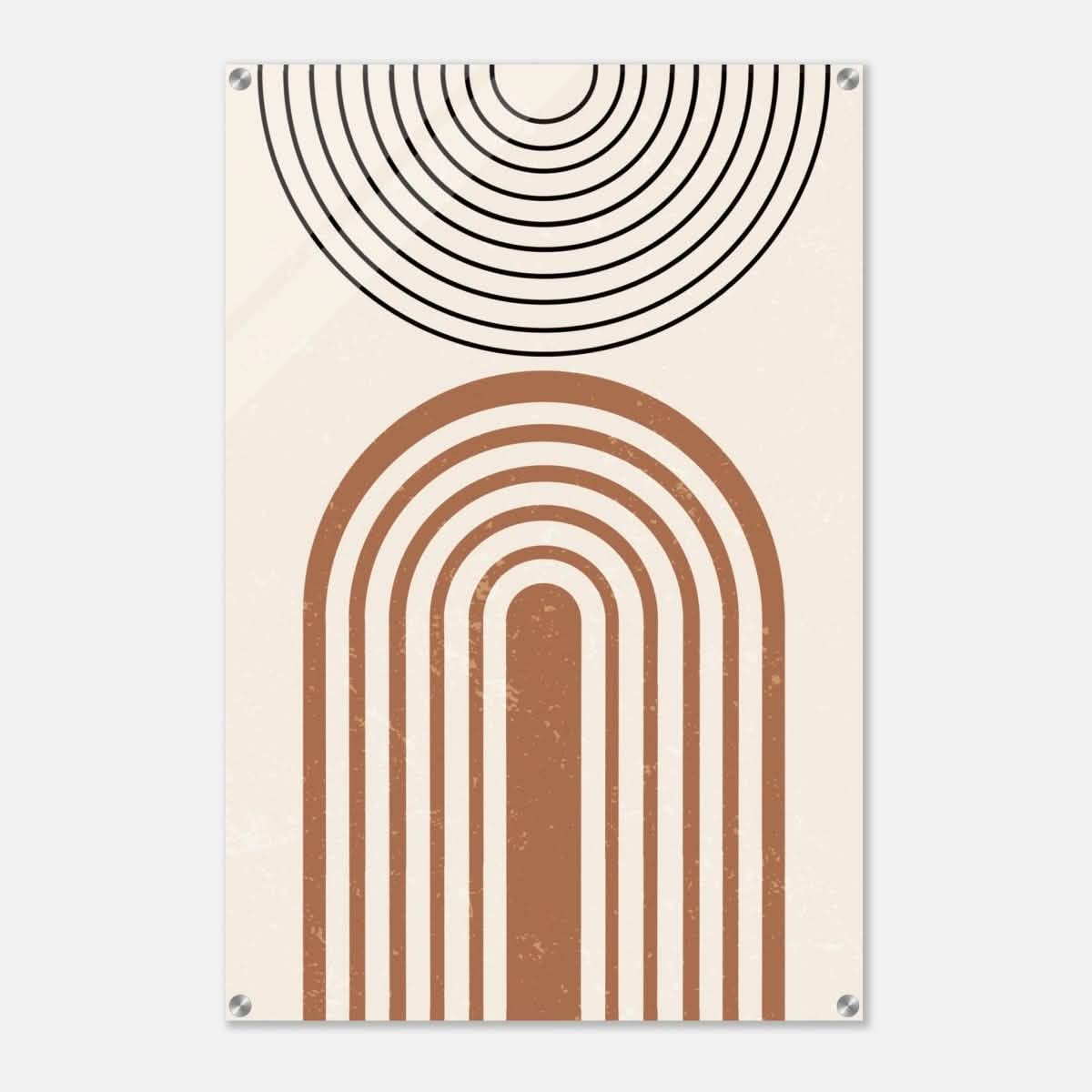 Da Vinci Wall art Print | Geometric Modern Minimalist wall art print | Bohemian - Acrylic Print - 60x90 cm / 24x36″ -