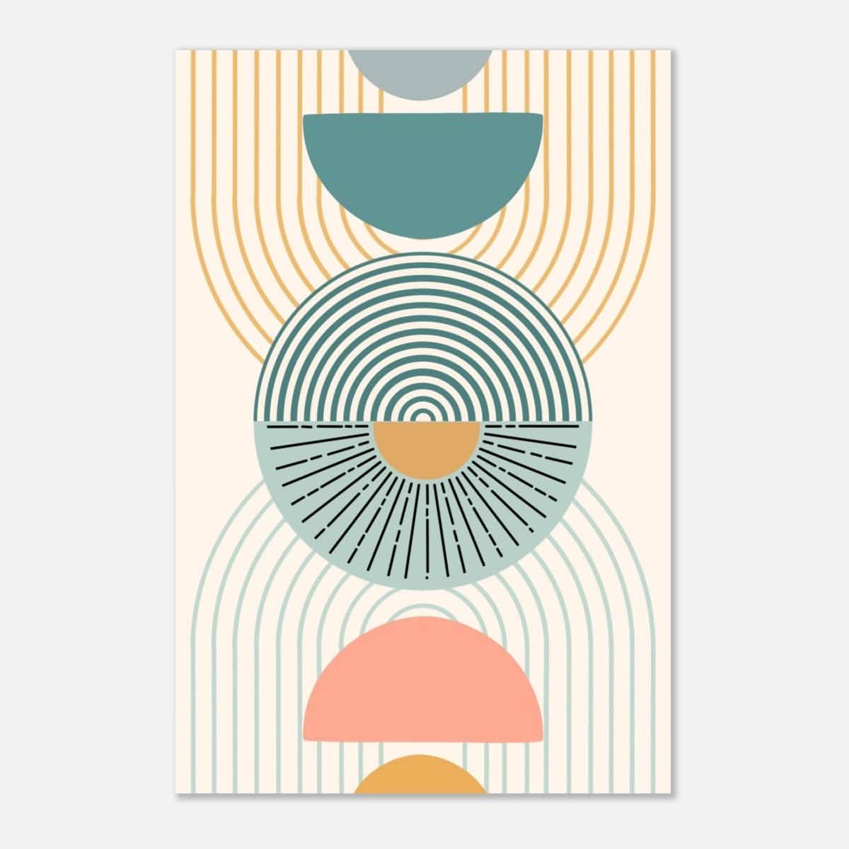 Da Vinci Wall art Print | Geometric Modern Minimalist wall art print | Bohemian - Aluminum Print - 40x60 cm / 16x24″ -