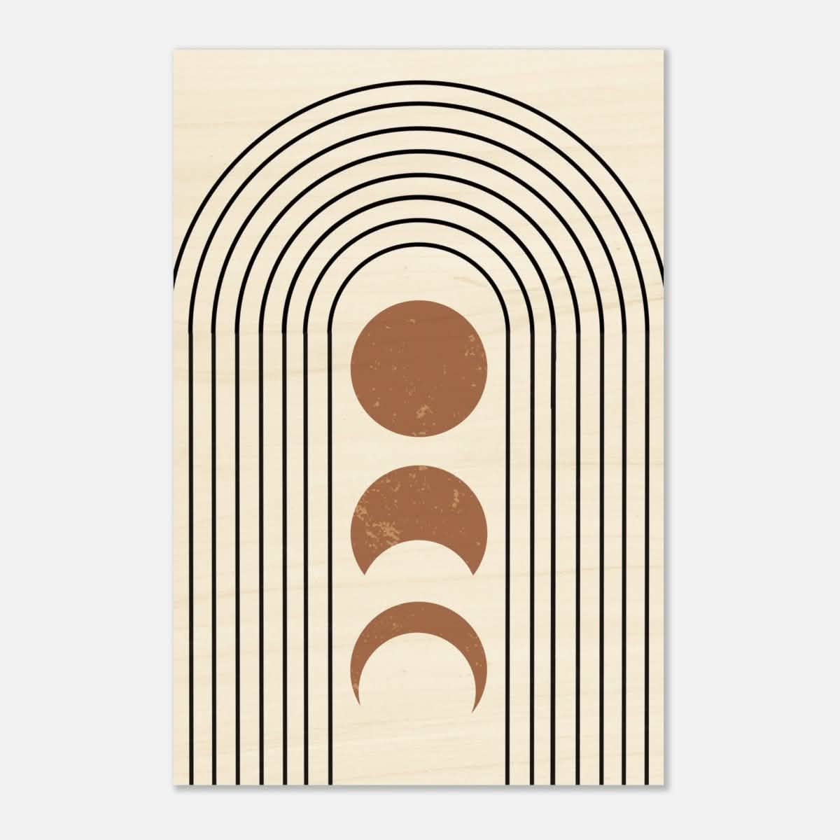 Da Vinci Wall art Print | Geometric Modern Minimalist wall art print | Bohemian - Wood Prints - 50x75 cm / 20x30″ - 10 mm