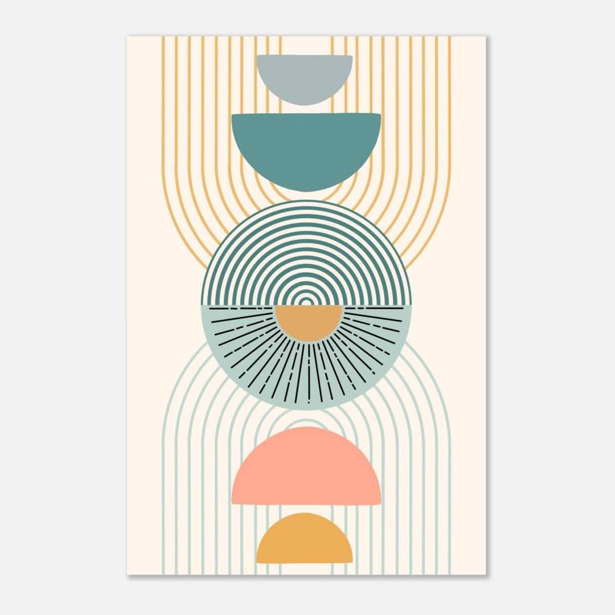 Da Vinci Wall art Print | Geometric Modern Minimalist wall art print | Bohemian - Aluminum Print - 30x45 cm / 12x18″ -