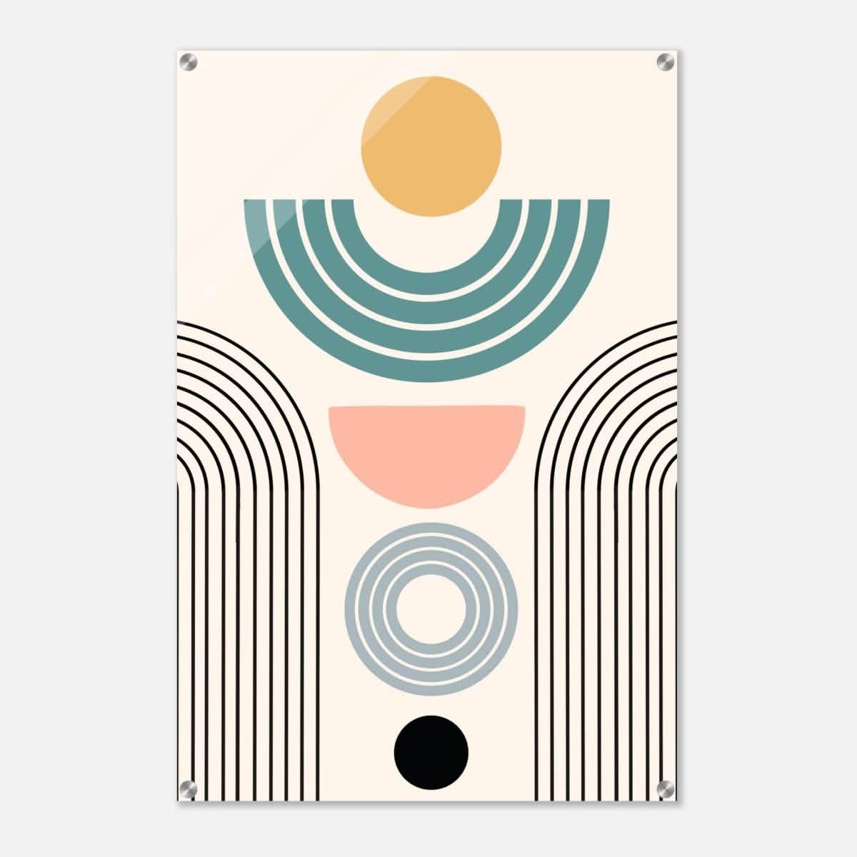 Da Vinci Wall art Print | Geometric Modern Minimalist wall art print | Bohemian - Acrylic Print - 60x90 cm / 24x36″ -