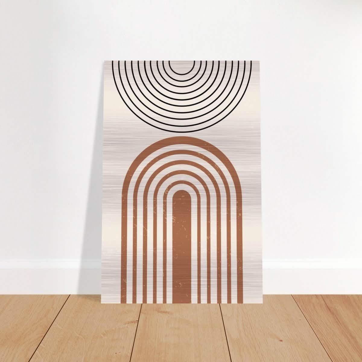 Da Vinci Wall art Print | Geometric Modern Minimalist wall art print | Bohemian - Brushed Aluminum Print - 30x45 cm / 12x18″ -