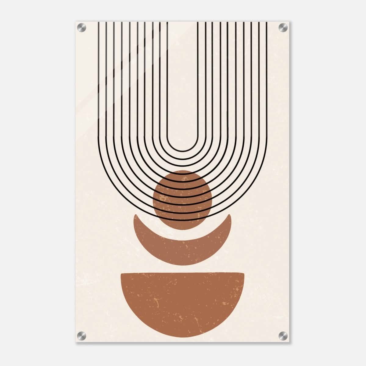 Da Vinci Wall art Print | Geometric Modern Minimalist wall art print | Bohemian - Acrylic Print - 50x75 cm / 20x30″ -