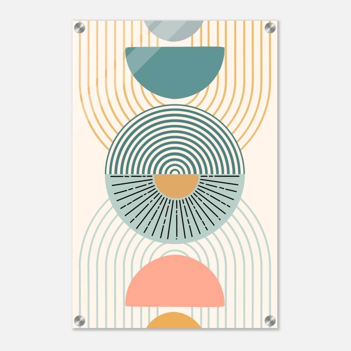 Da Vinci Wall art Print | Geometric Modern Minimalist wall art print | Bohemian - Acrylic Print - 40x60 cm / 16x24″ -