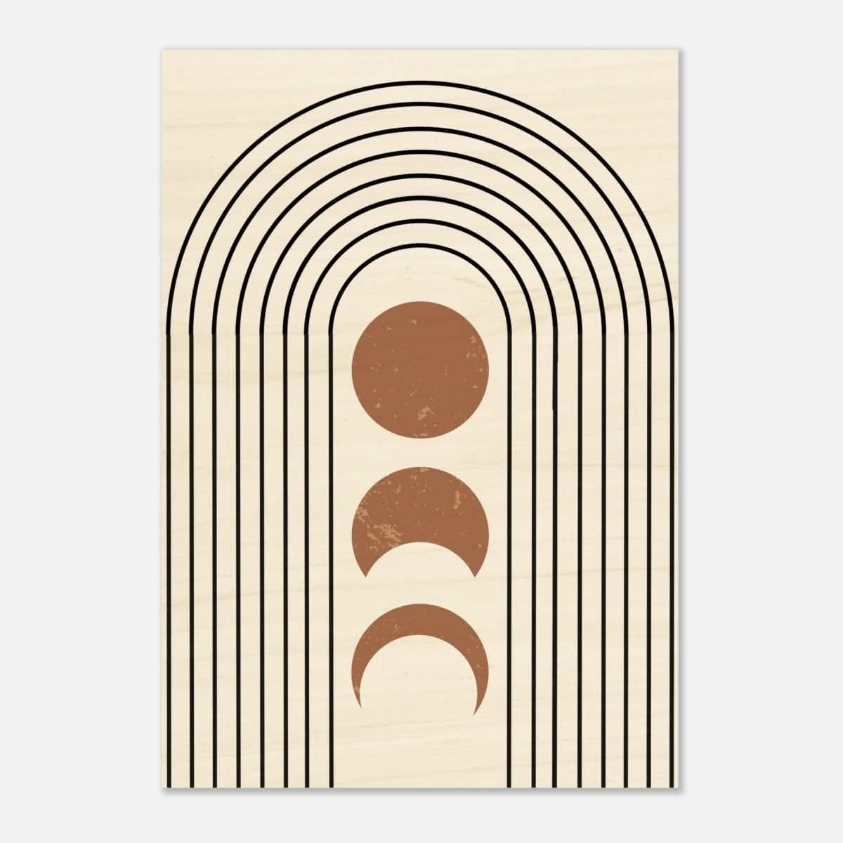 Da Vinci Wall art Print | Geometric Modern Minimalist wall art print | Bohemian - Wood Prints - 70x100 cm / 28x40″ - 20 mm