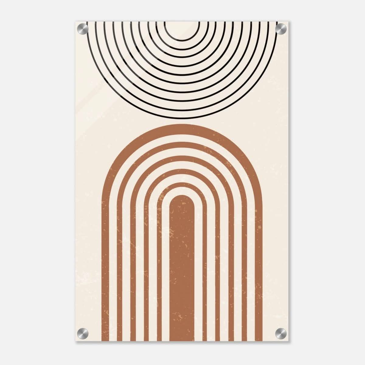 Da Vinci Wall art Print | Geometric Modern Minimalist wall art print | Bohemian - Acrylic Print - 40x60 cm / 16x24″ -