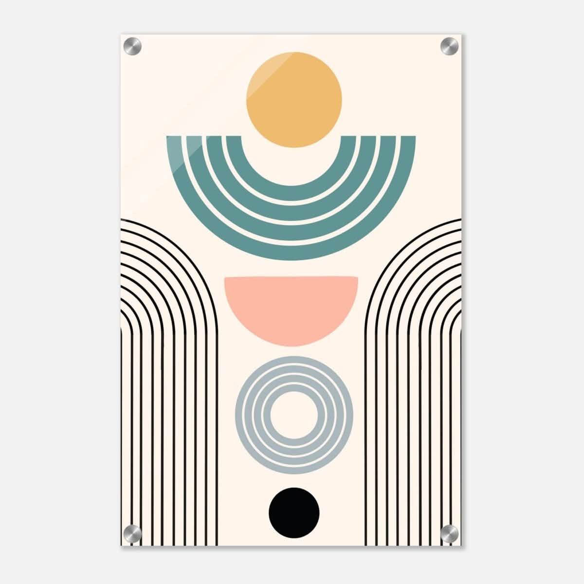 Da Vinci Wall art Print | Geometric Modern Minimalist wall art print | Bohemian - Acrylic Print - 40x60 cm / 16x24″ -