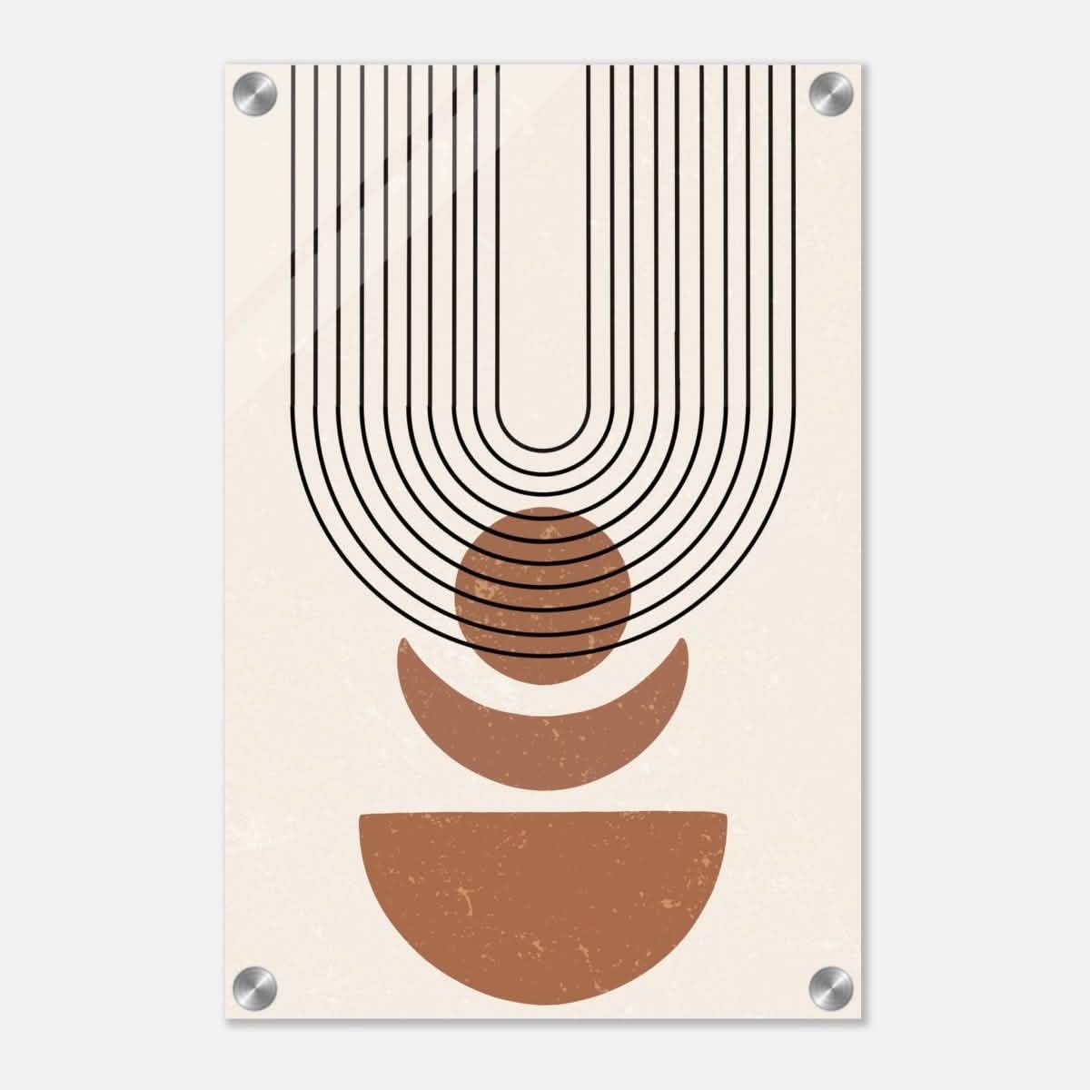 Da Vinci Wall art Print | Geometric Modern Minimalist wall art print | Bohemian - Acrylic Print - 30x45 cm / 12x18″ -