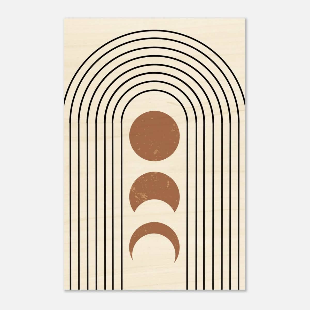 Da Vinci Wall art Print | Geometric Modern Minimalist wall art print | Bohemian - Wood Prints - 30x45 cm / 12x18″ - 10 mm