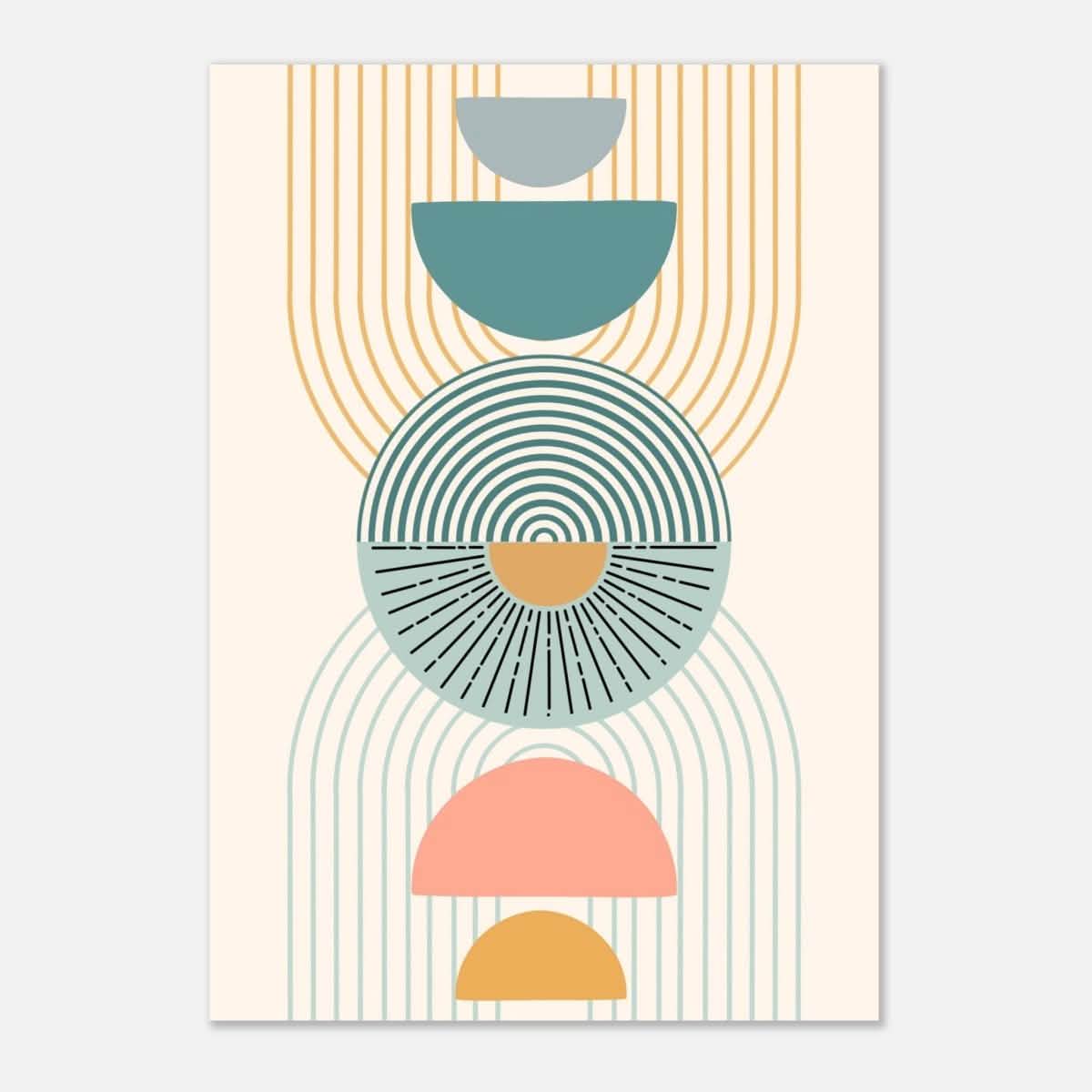 Da Vinci Wall art Print | Geometric Modern Minimalist wall art print | Bohemian - Aluminum Print - 70x100 cm / 28x40″ -