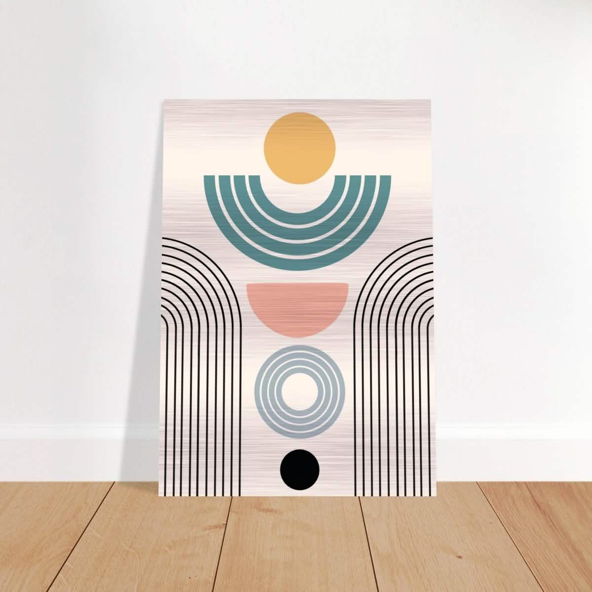 Da Vinci Wall art Print | Geometric Modern Minimalist wall art print | Bohemian - Brushed Aluminum Print - 70x100 cm / 28x40″ -