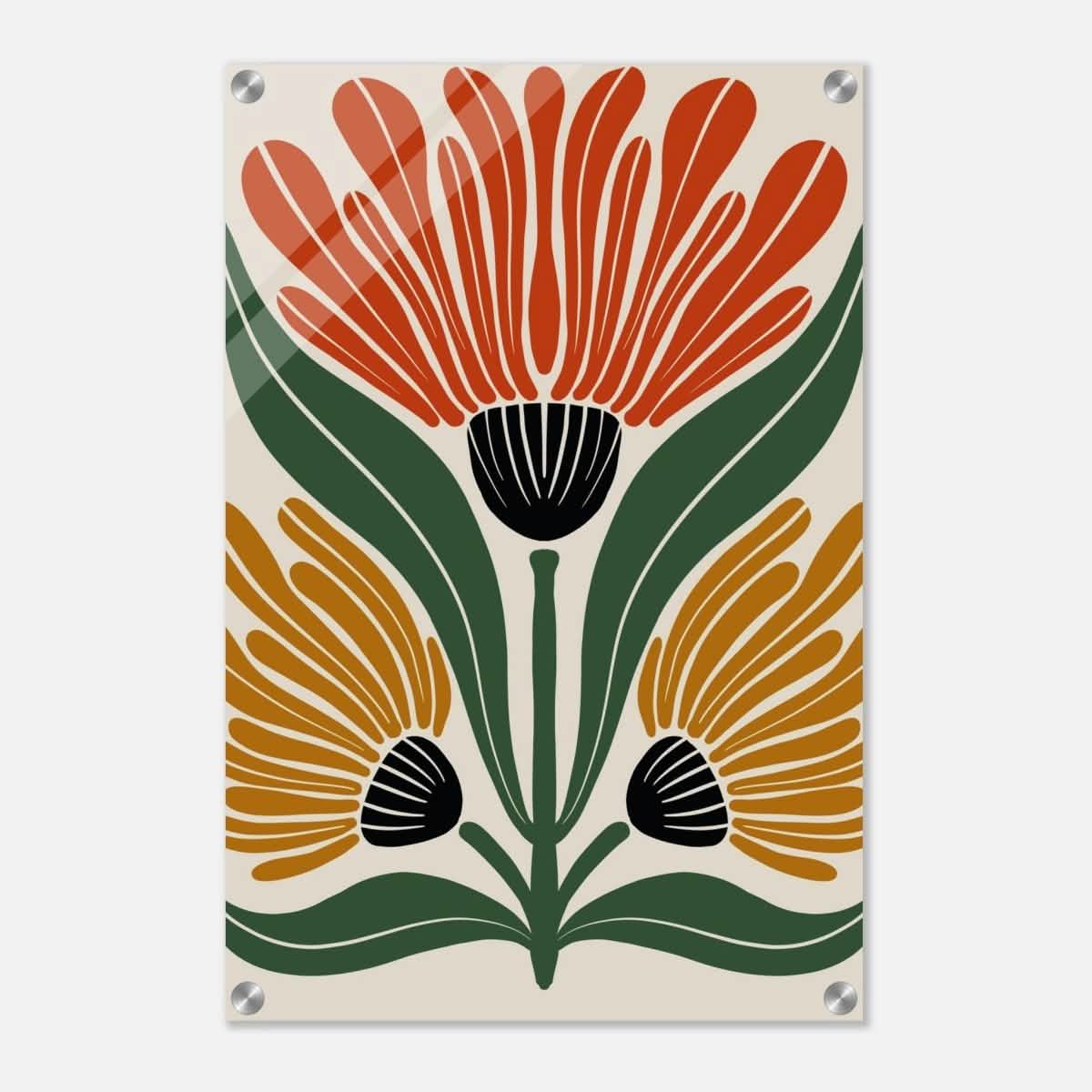 Da Vinci Wall art Print | Geometric Modern Minimalist wall art print | Bohemian - Acrylic Print - 40x60 cm / 16x24″ -