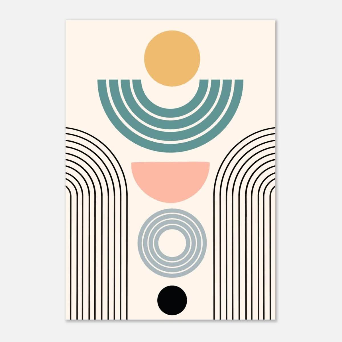 Da Vinci Wall art Print | Geometric Modern Minimalist wall art print | Bohemian - Aluminum Print - 70x100 cm / 28x40″ -