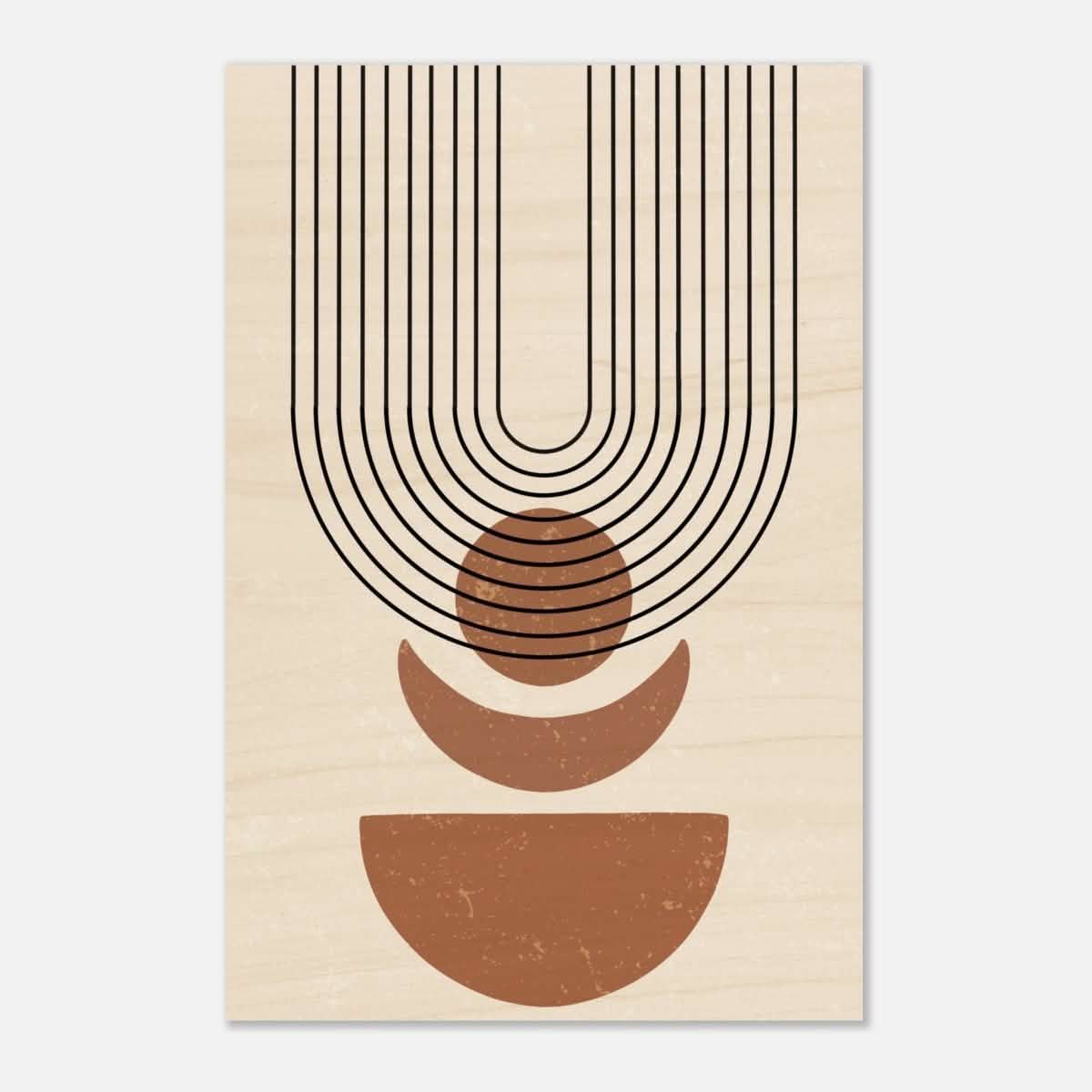 Da Vinci Wall art Print | Geometric Modern Minimalist wall art print | Bohemian - Wood Prints - 30x45 cm / 12x18″ - 10 mm