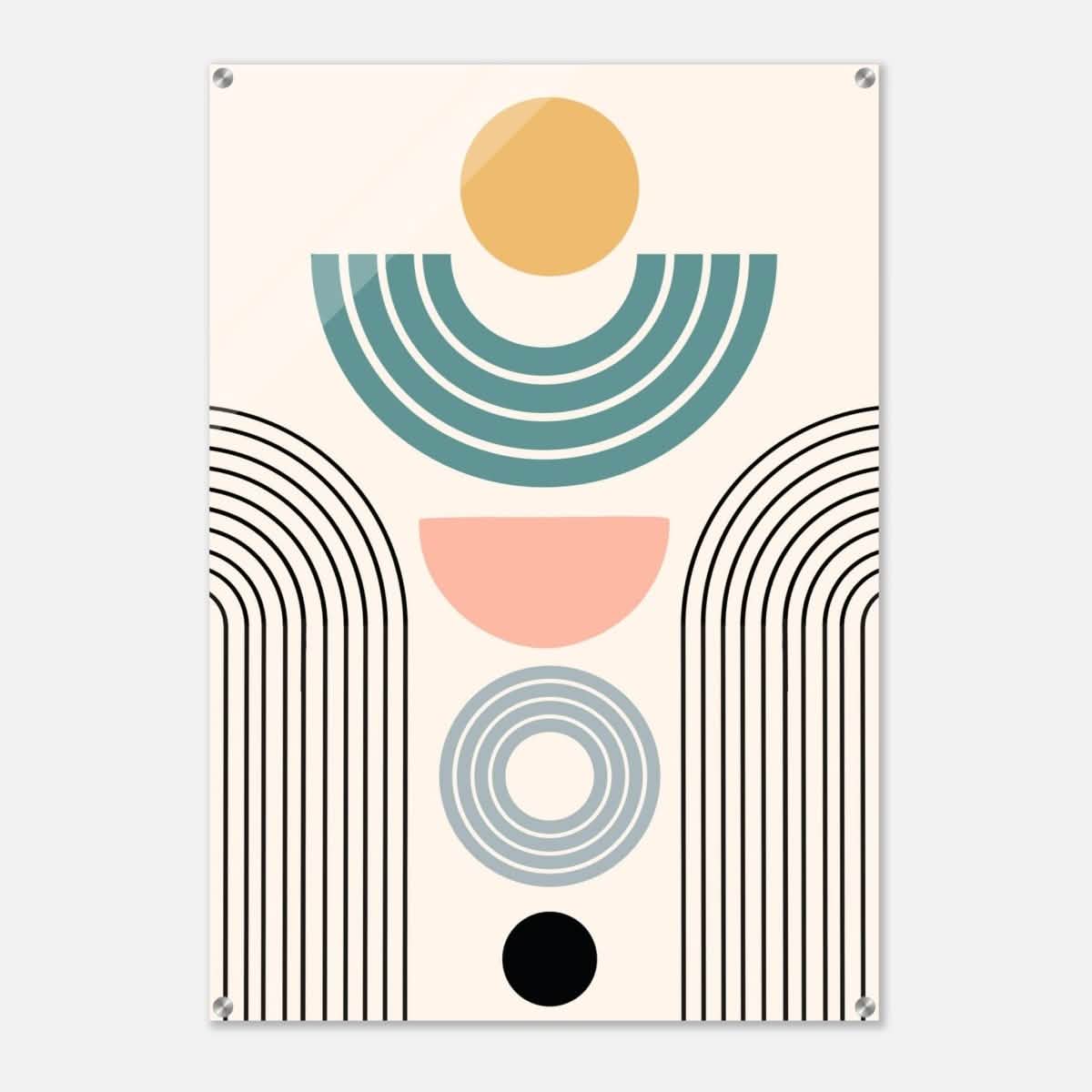 Da Vinci Wall art Print | Geometric Modern Minimalist wall art print | Bohemian - Acrylic Print - 70x100 cm / 28x40″ -