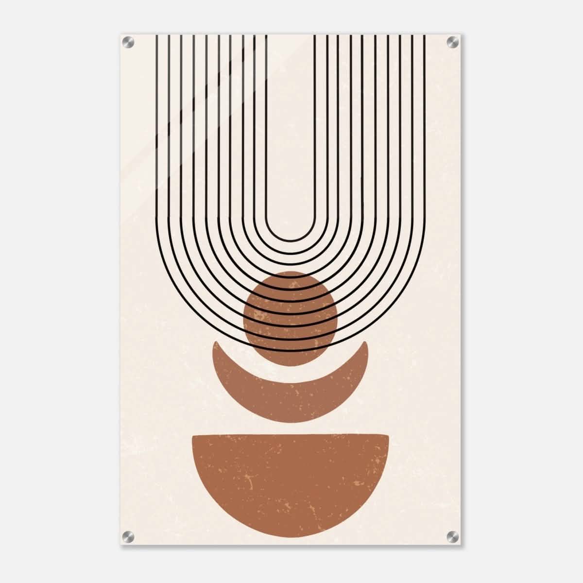 Da Vinci Wall art Print | Geometric Modern Minimalist wall art print | Bohemian - Acrylic Print - 60x90 cm / 24x36″ -