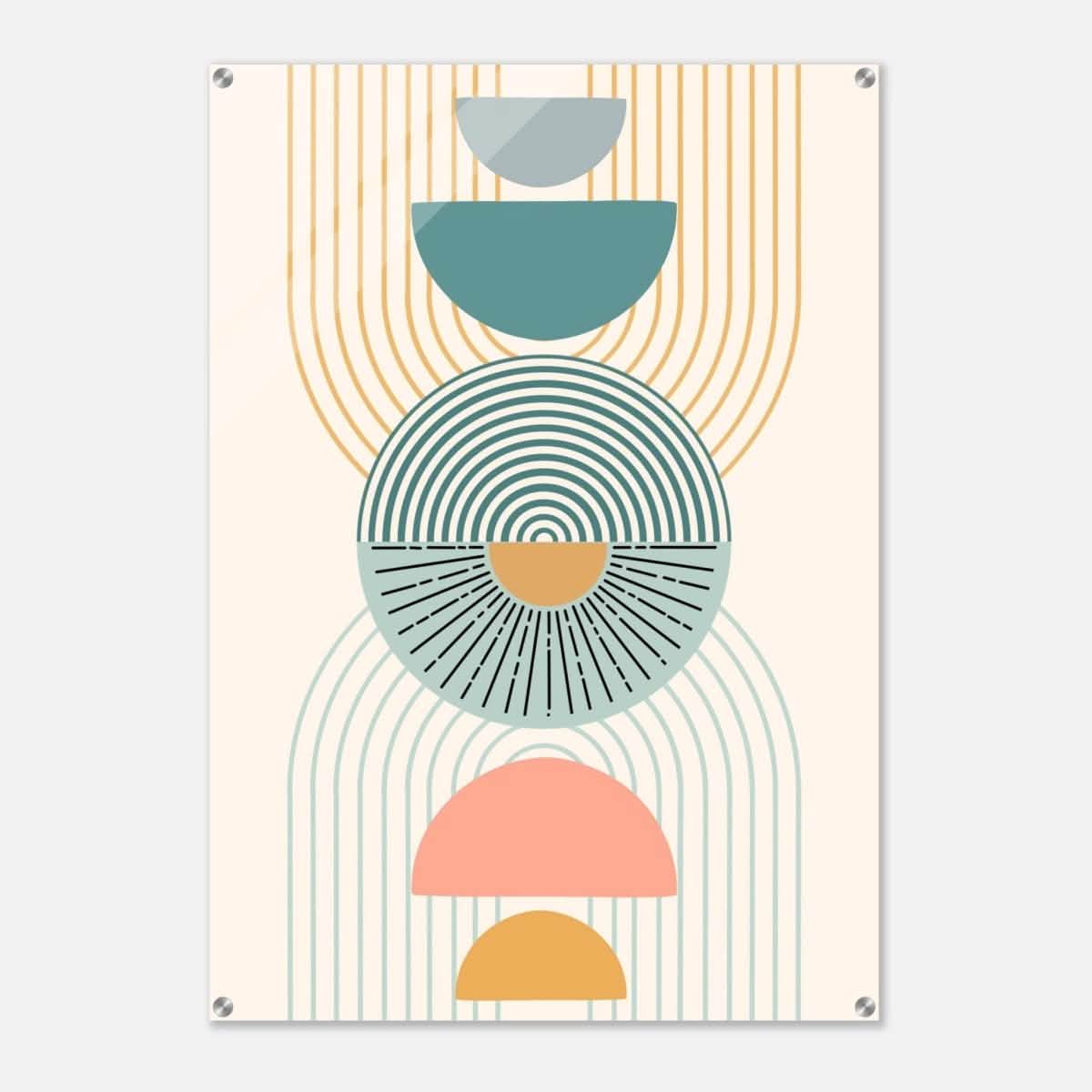 Da Vinci Wall art Print | Geometric Modern Minimalist wall art print | Bohemian - Acrylic Print - 70x100 cm / 28x40″ -