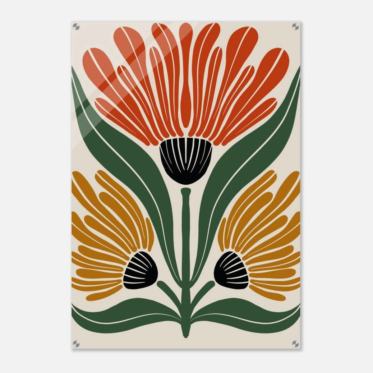 Da Vinci Wall art Print | Geometric Modern Minimalist wall art print | Bohemian - Acrylic Print - 70x100 cm / 28x40″ -