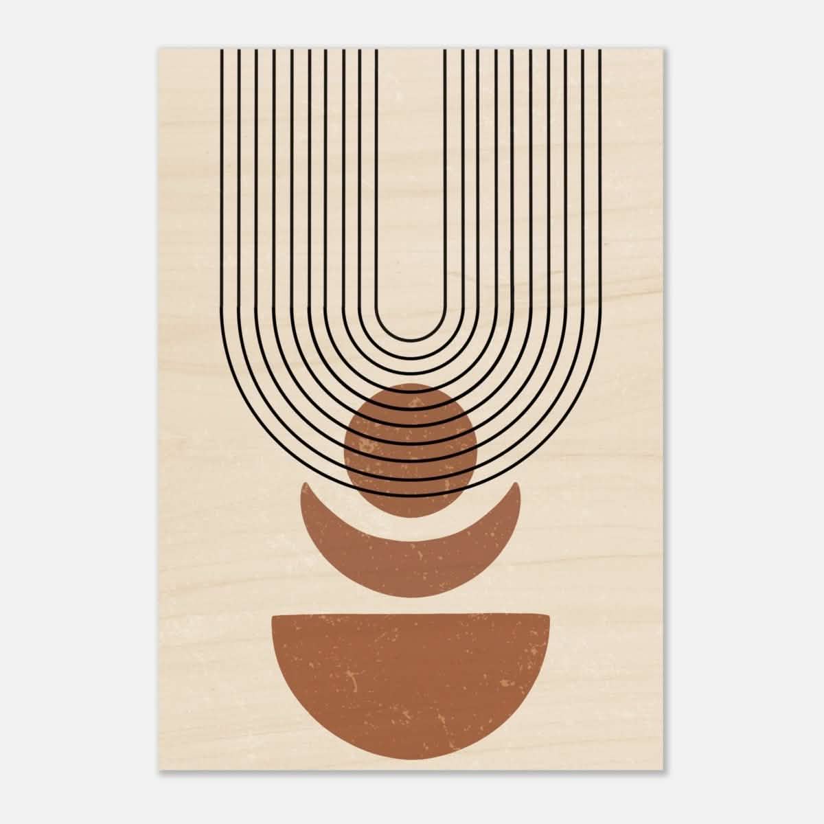 Da Vinci Wall art Print | Geometric Modern Minimalist wall art print | Bohemian - Wood Prints - 70x100 cm / 28x40″ - 10 mm