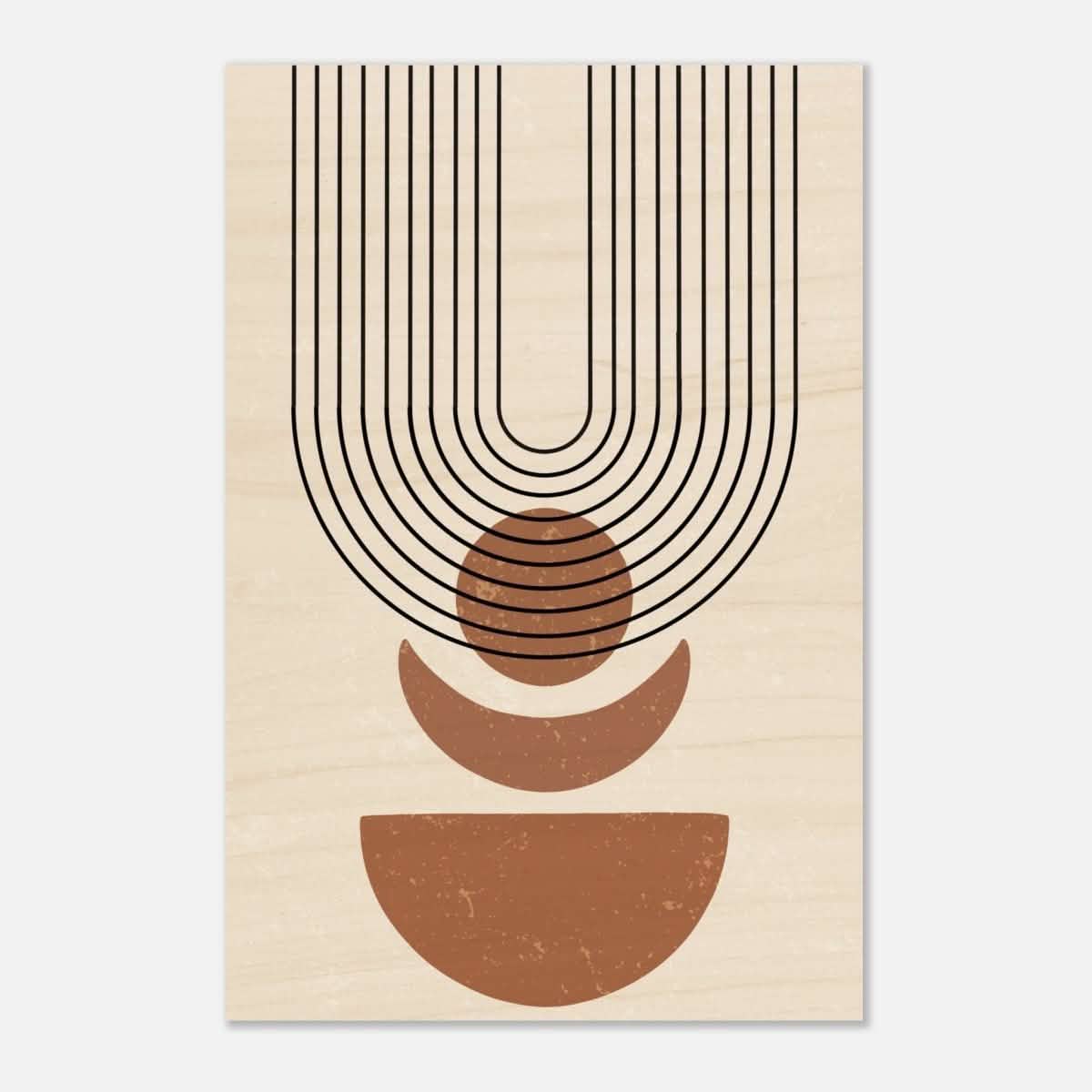 Da Vinci Wall art Print | Geometric Modern Minimalist wall art print | Bohemian - Wood Prints - 50x75 cm / 20x30″ - 10 mm