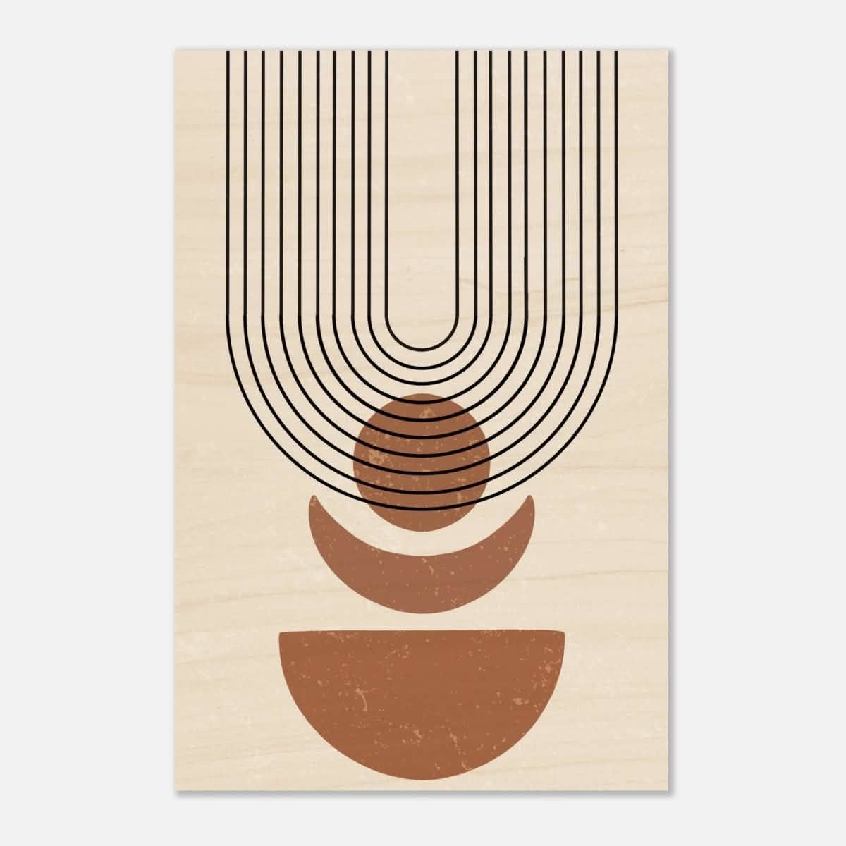 Da Vinci Wall art Print | Geometric Modern Minimalist wall art print | Bohemian - Wood Prints - 40x60 cm / 16x24″ - 10 mm