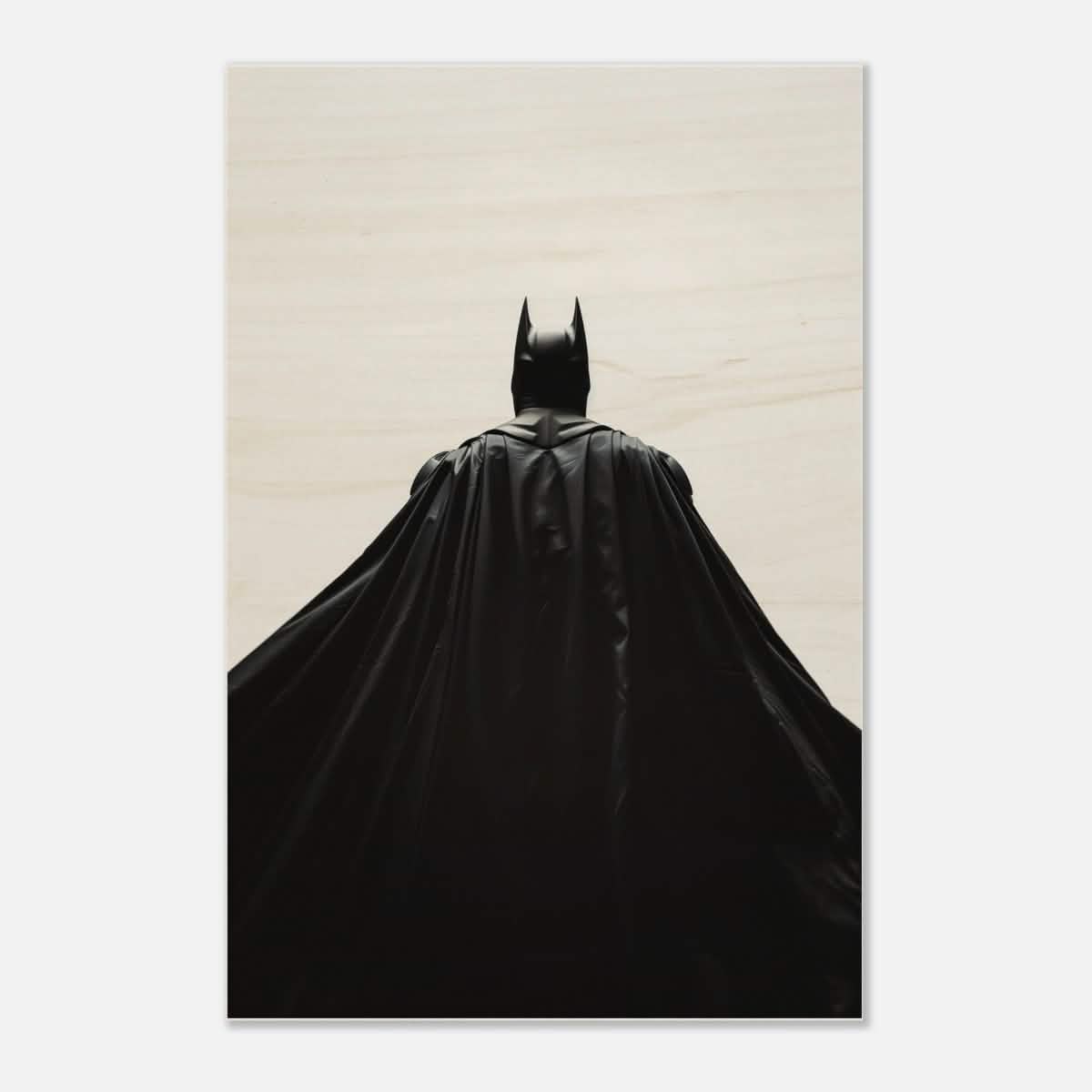 Da Vinci Wall art Print | Pop art wall art print collection | Batman | black and white - Wood Prints - 40x60 cm / 16x24″ -