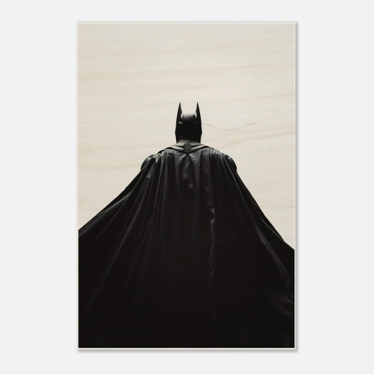 Da Vinci Wall art Print | Pop art wall art print collection | Batman | black and white - Wood Prints - 60x90 cm / 24x36″ -