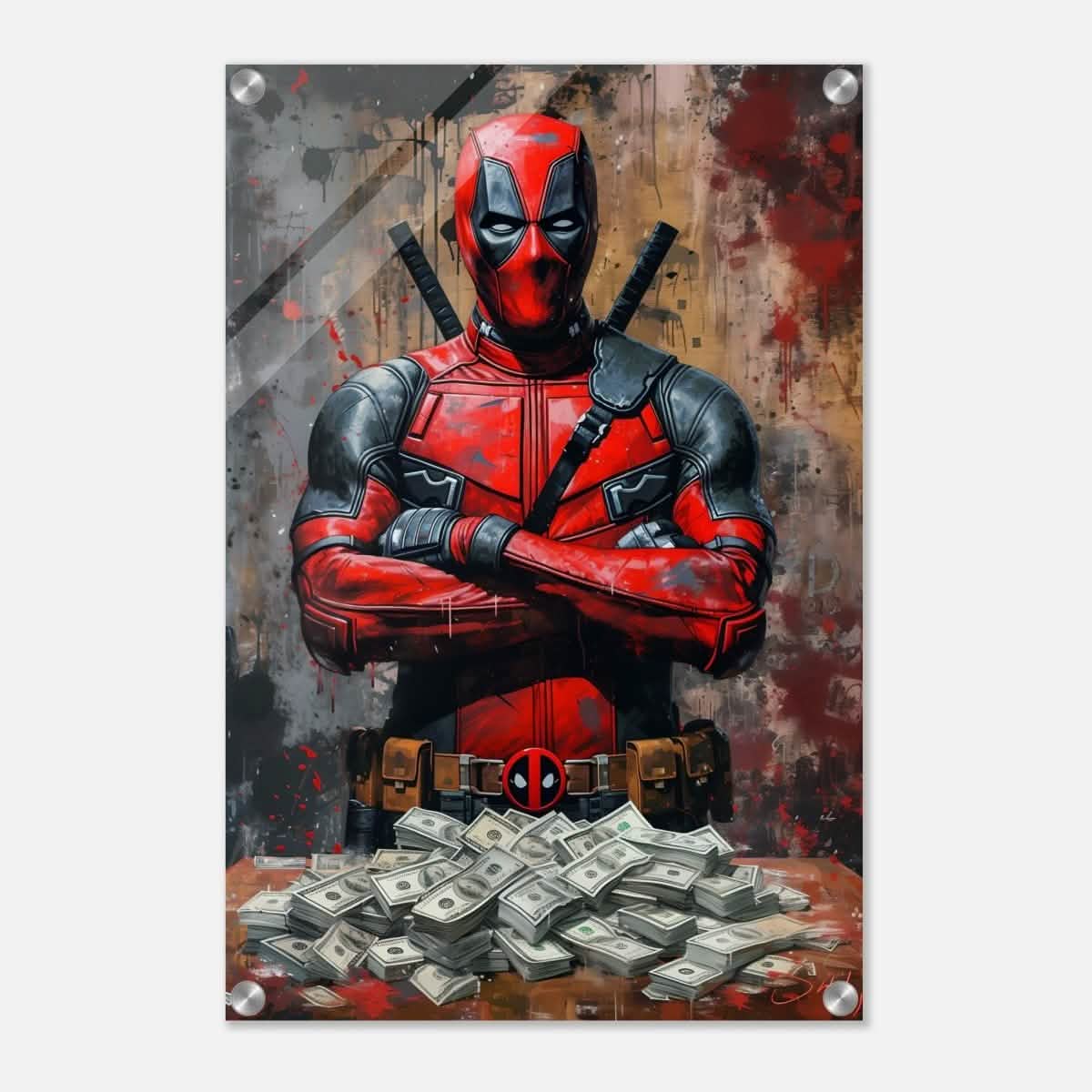 Da Vinci Wall art Print | Pop art wall art print collection | Deadpool - Acrylic Print - 40x60 cm / 16x24″ -