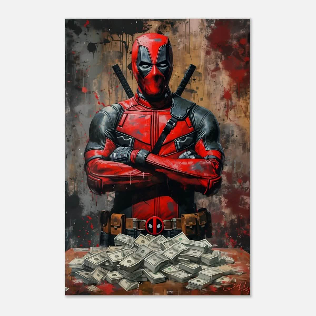 Da Vinci Wall art Print | Pop art wall art print collection | Deadpool - Wood Prints - 50x75 cm / 20x30″ - 10 mm