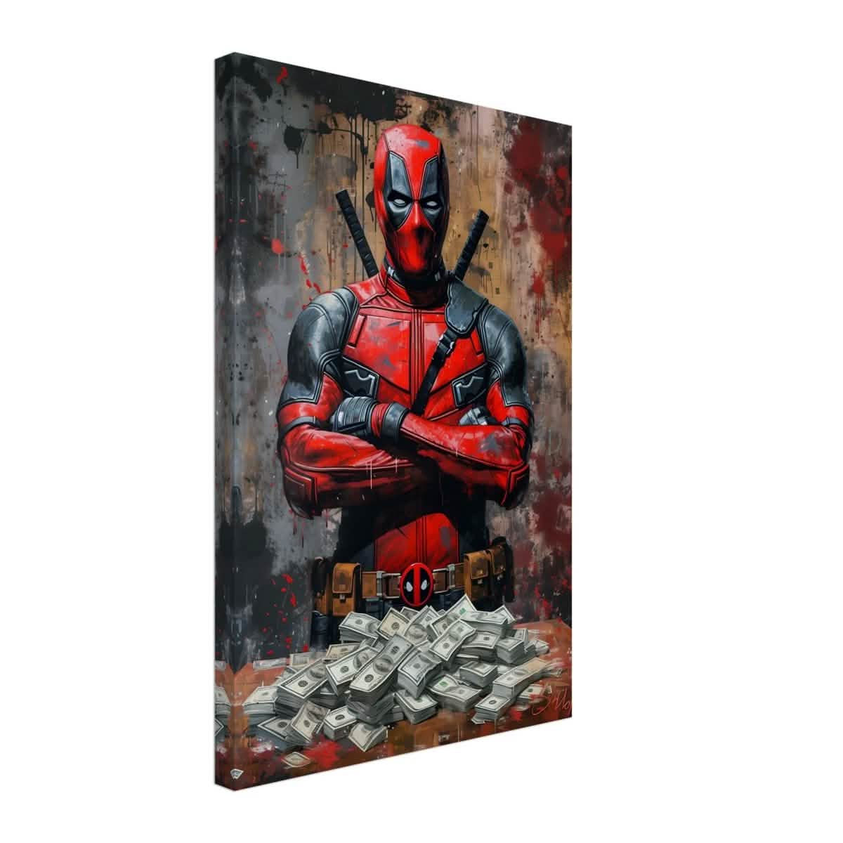 Da Vinci Wall art Print | Pop art wall art print collection | Deadpool - Canvas - 40x60 cm / 16x24″ - Thick