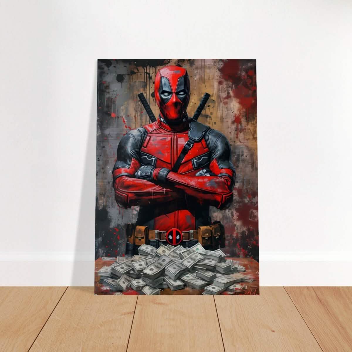 Da Vinci Wall art Print | Pop art wall art print collection | Deadpool - Brushed Aluminum Print - 70x100 cm / 28x40″ -