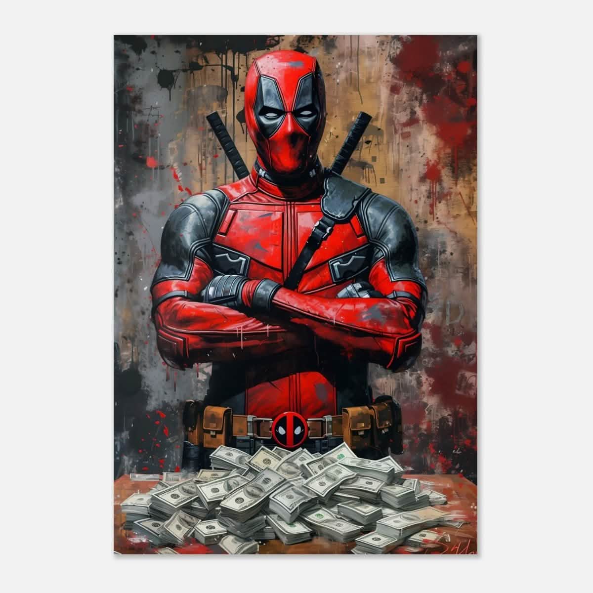 Da Vinci Wall art Print | Pop art wall art print collection | Deadpool - Aluminum Print - 70x100 cm / 28x40″ -