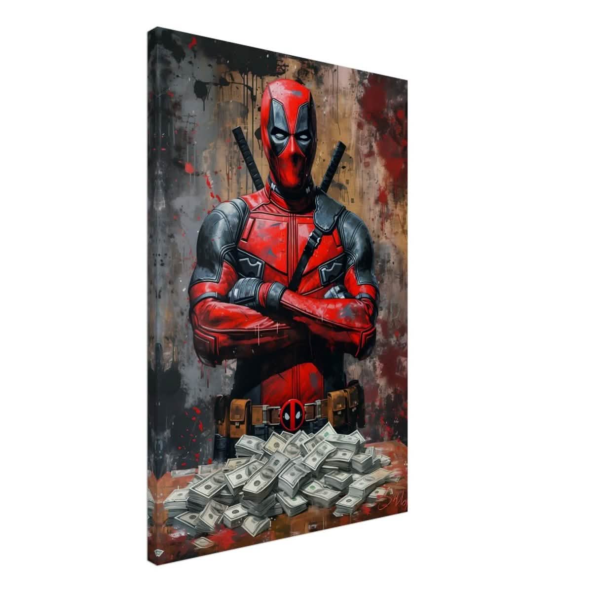 Da Vinci Wall art Print | Pop art wall art print collection | Deadpool - Canvas - 50x75 cm / 20x30″ - Slim