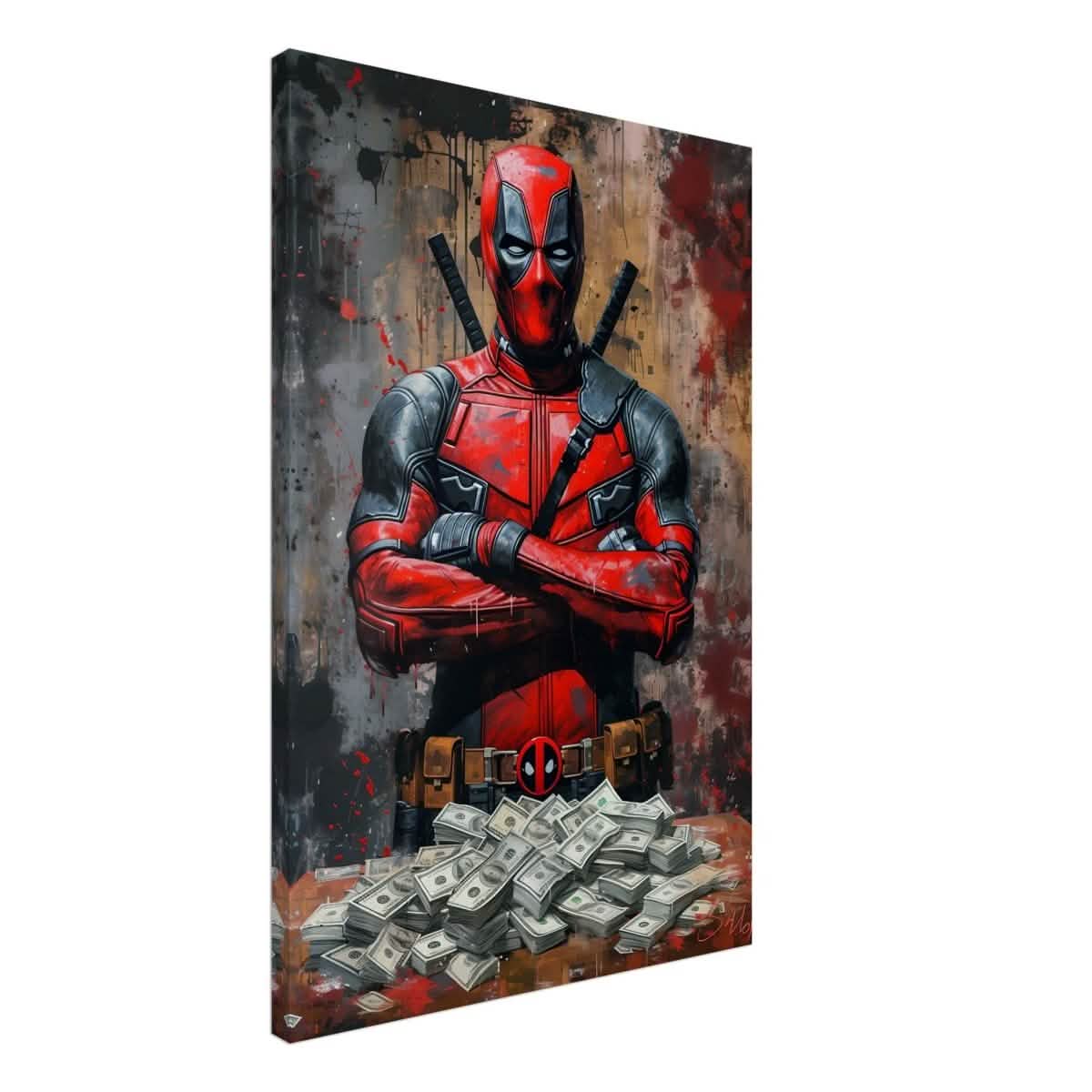Da Vinci Wall art Print | Pop art wall art print collection | Deadpool - Canvas - 60x90 cm / 24x36″ - Thick