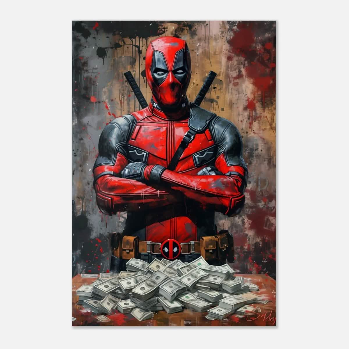 Da Vinci Wall art Print | Pop art wall art print collection | Deadpool - Aluminum Print - 30x45 cm / 12x18″ -