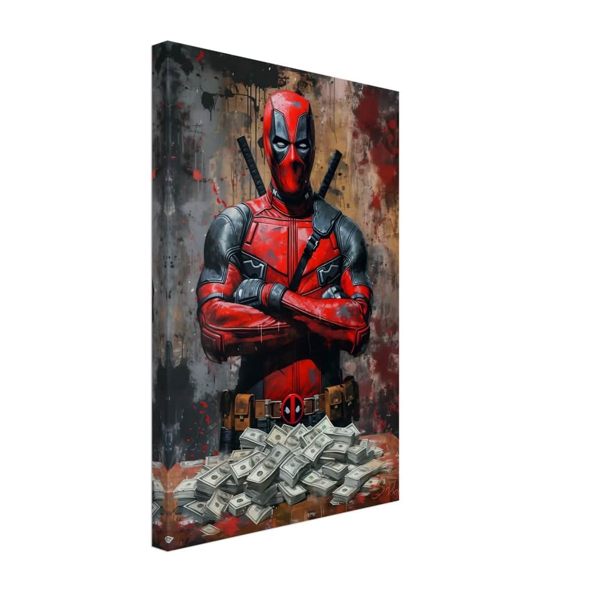 Da Vinci Wall art Print | Pop art wall art print collection | Deadpool - Canvas - 30x45 cm / 12x18″ - Slim