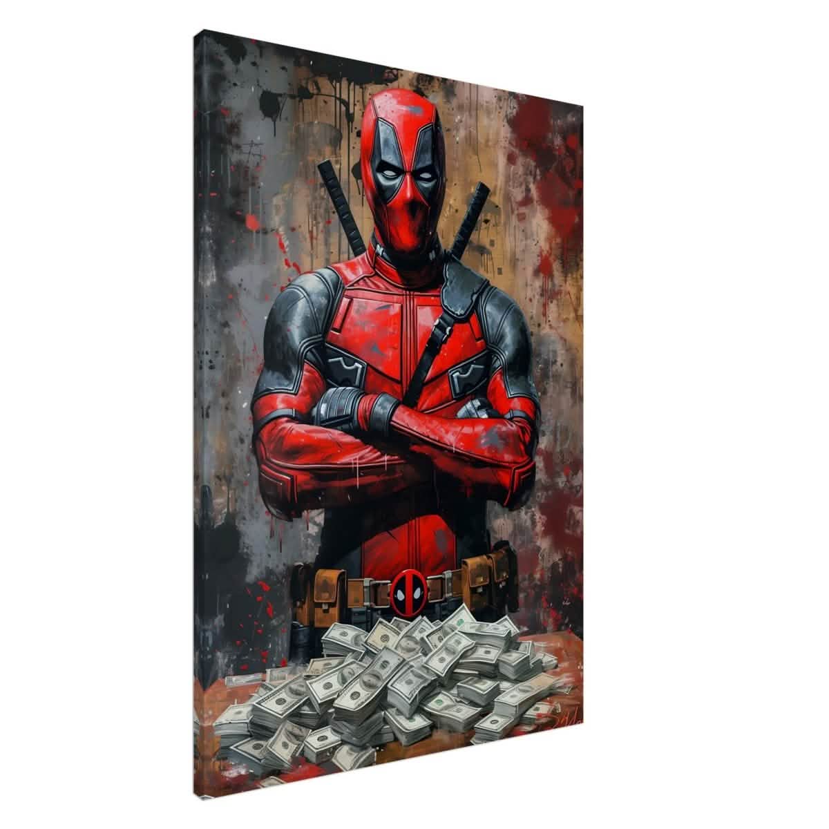 Da Vinci Wall art Print | Pop art wall art print collection | Deadpool - Canvas - 70x100 cm / 28x40″ - Slim