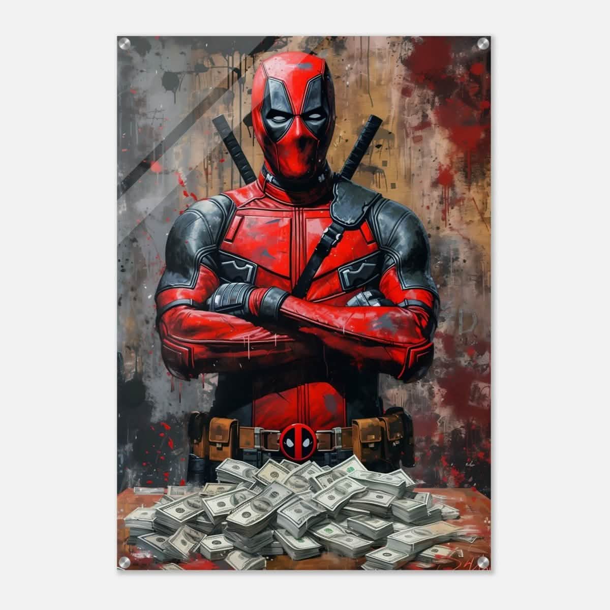 Da Vinci Wall art Print | Pop art wall art print collection | Deadpool - Acrylic Print - 70x100 cm / 28x40″ -
