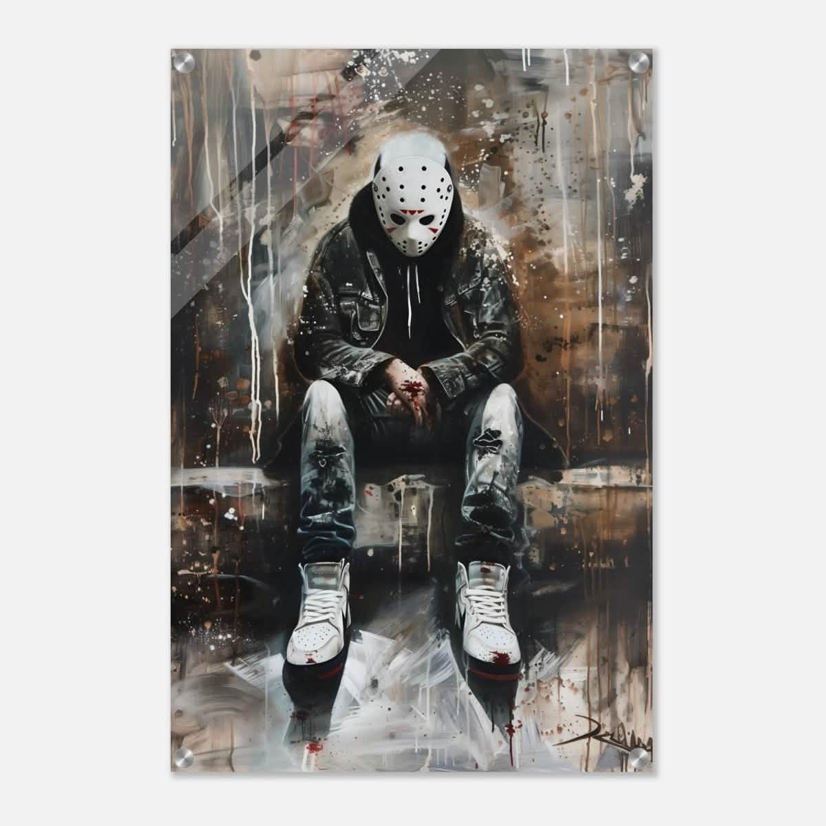 Da Vinci Wall art Print | Pop art wall art print collection |Jason Voorhees | Comic - Acrylic Print - 50x75 cm / 20x30″ -