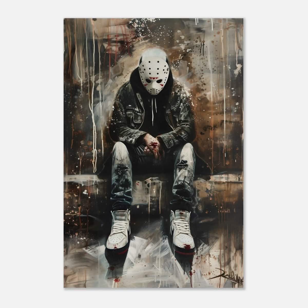 Da Vinci Wall art Print | Pop art wall art print collection |Jason Voorhees | Comic - Wood Prints - 50x75 cm / 20x30″ -