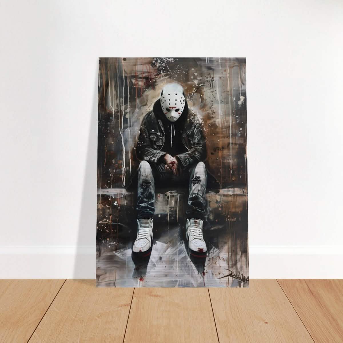 Da Vinci Wall art Print | Pop art wall art print collection |Jason Voorhees | Comic - Brushed Aluminum Print - 40x60 cm / 16x24″ -