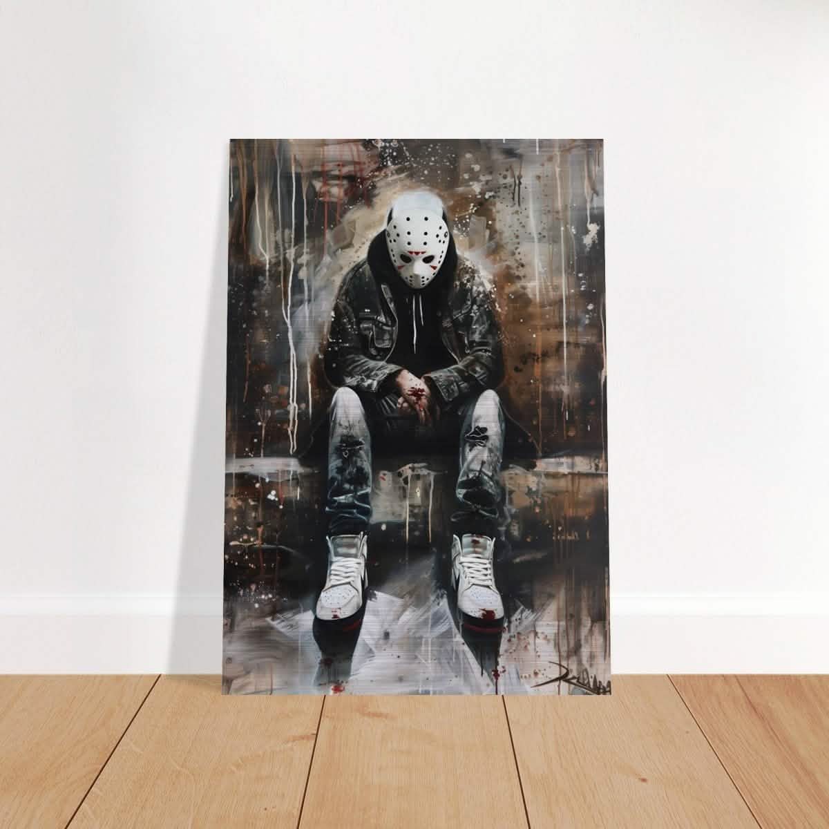 Da Vinci Wall art Print | Pop art wall art print collection |Jason Voorhees | Comic - Brushed Aluminum Print - 70x100 cm / 28x40″ -